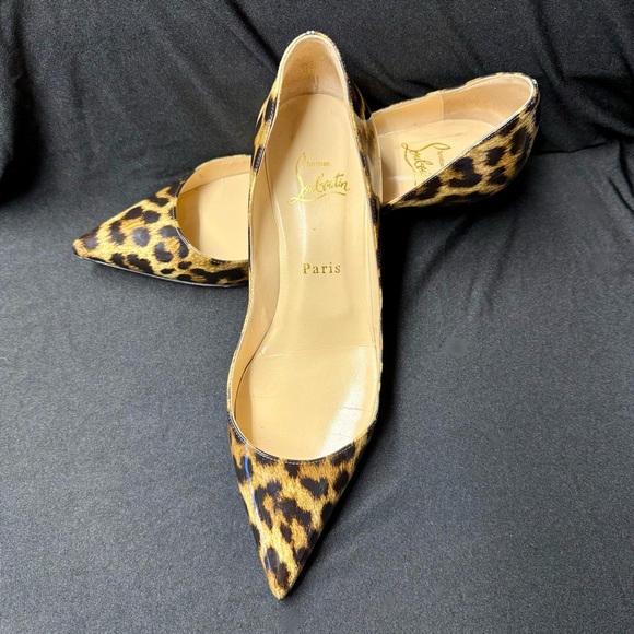Christian Louboutin Leopard Print Rocket 45 size 36 1/2 - Picture 12 of 16